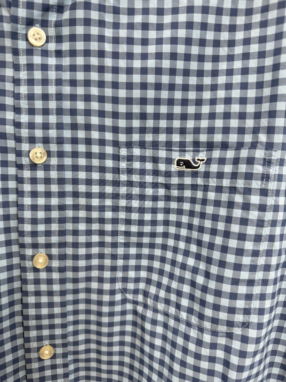Mens Vineyard Vines Slim  Fit Tucker Shirt  Blue  Plaid M Nylon